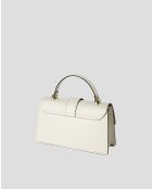 Sac à bandoulière en cuir Katya blanc casse - 25x14x8cm