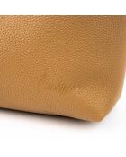 Sac porte épaule en cuir Celiah taupe - 32x20x10cm