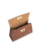 Sac à main en cuir Malia cognac - 18x14x7,5cm