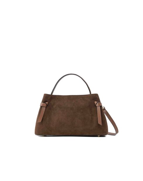Sac à main en cuir Ada moka - 25x19x10,5cm