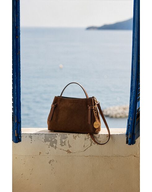 Sac à main en cuir Ada moka - 25x19x10,5cm