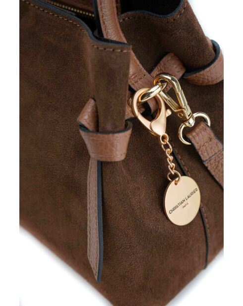 Sac à main en cuir Ada moka - 25x19x10,5cm