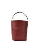 Sac porte épaule en cuir Dunya bordeaux - 26x36x16cm