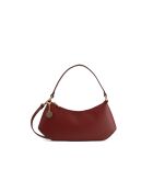 Dunkelrote Schultertasche Rory aus Leder - 28x13,5x6cm