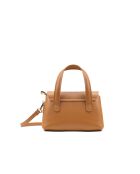 Sac à main en cuir Jacie camel - 21, 5x18x11cm