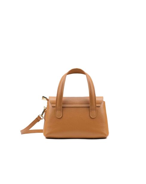 Sac à main en cuir Jacie camel - 21, 5x18x11cm