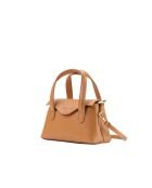Sac à main en cuir Jacie camel - 21, 5x18x11cm