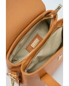 Sac à main en cuir Jacie camel - 21, 5x18x11cm