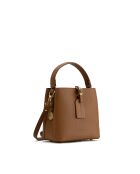 Sac à main en cuir Mara camel - 19x19x12cm