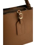 Sac à main en cuir Mara camel - 19x19x12cm