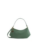 Sac porte épaule en cuir Rory vert menthe - 28x13,5x6cm