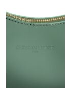 Sac porte épaule en cuir Rory vert menthe - 28x13,5x6cm