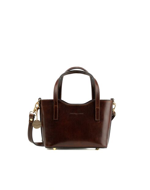 Sac à main en cuir Bailey moka - 25x14x9,5cm