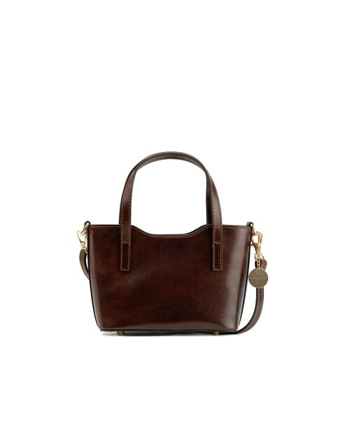 Sac à main en cuir Bailey moka - 25x14x9,5cm