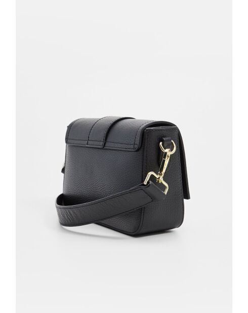 Schwarze Schultertasche Aria aus Leder - 25x16x7cm