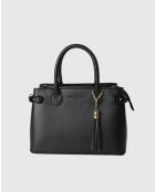 Sac à main en cuir Mini Anita noir - 30X19X13cm