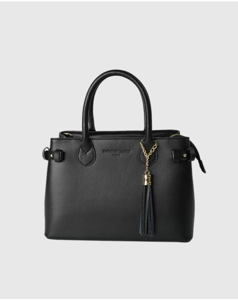 Sac à main en cuir Mini Anita noir - 30X19X13cm