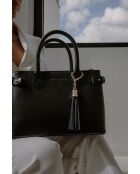 Sac à main en cuir Mini Anita noir - 30X19X13cm