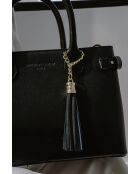 Sac à main en cuir Mini Anita noir - 30X19X13cm