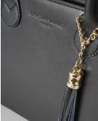 Sac à main en cuir Mini Anita noir - 30X19X13cm