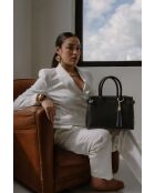 Sac à main en cuir Mini Anita noir - 30X19X13cm