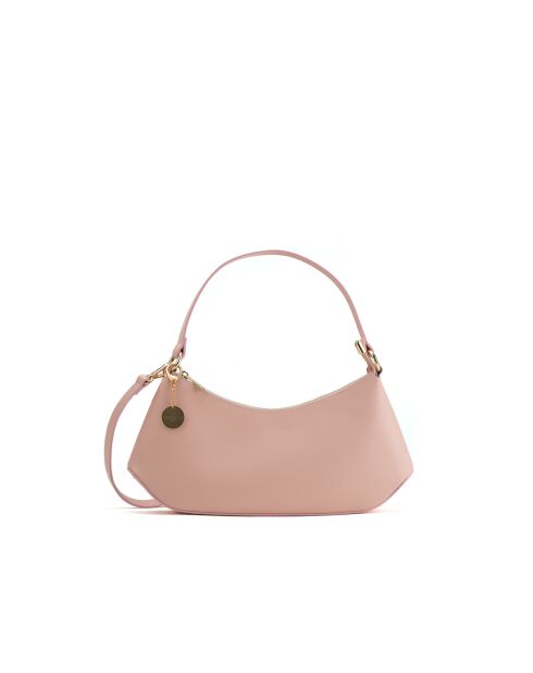 Borsa a tracolla Rory in pelle rosa - 28x13,5x6cm