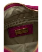 Sac porte épaule en cuir River fuchsia - 23x12x8cm