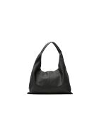 Sac porte épaule en cuir Azia noir - 42x43x14cm