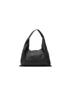 Sac porte épaule en cuir Azia noir - 42x43x14cm