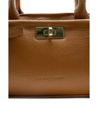 Sac à main en cuir Leana camel - 29x14 X11cm