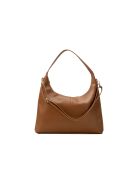 Sac porte épaule en cuir Aliz camel - 43x25x10cm