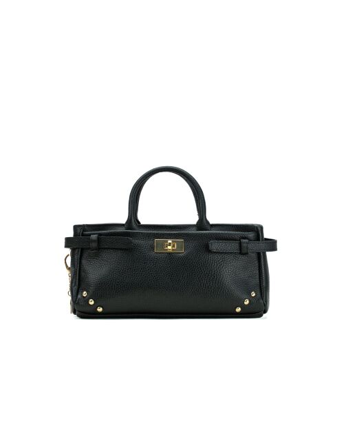 Sac à main en cuir Leana noir - 29x14 X11cm