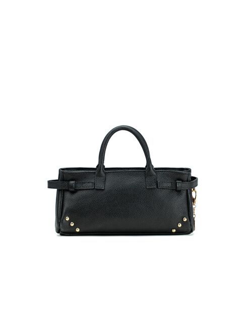 Sac à main en cuir Leana noir - 29x14 X11cm