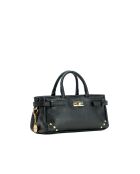Sac à main en cuir Leana noir - 29x14 X11cm