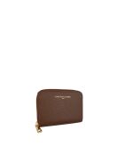 Portefeuille en cuir Jaida marron - 13x9,5cm