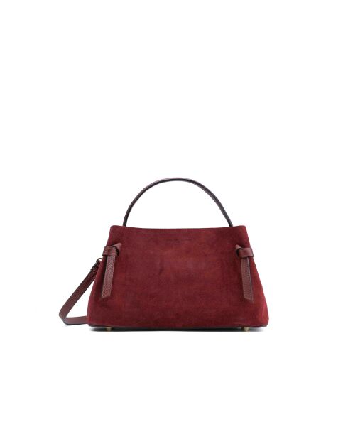 Sac à main en cuir Ada bordeaux - 25x19x10,5cm