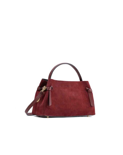 Sac à main en cuir Ada bordeaux - 25x19x10,5cm