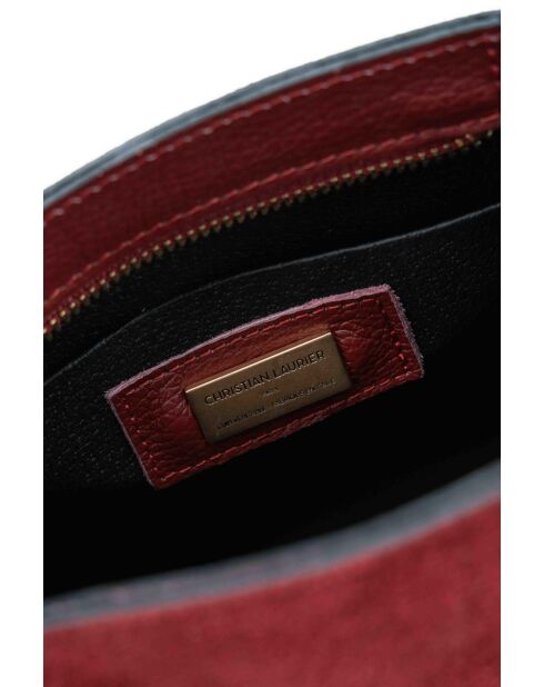 Sac à main en cuir Ada bordeaux - 25x19x10,5cm