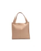 Sac à main en cuir Agatella rose clair - 35x32x10cm