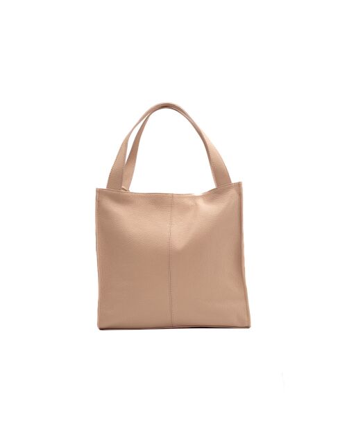 Sac à main en cuir Agatella rose clair - 35x32x10cm
