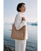 Sac à main en cuir Agatella rose clair - 35x32x10cm