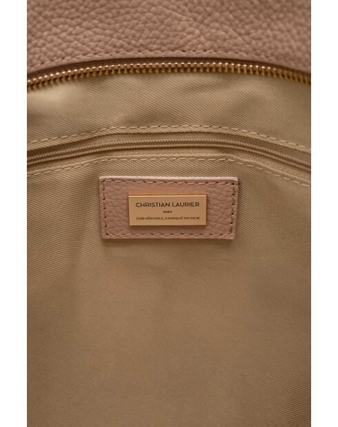 Sac à main en cuir Agatella rose clair - 35x32x10cm