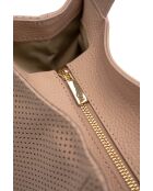Sac à main en cuir Agatella rose clair - 35x32x10cm
