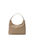 Sac porte épaule en cuir Aliz taupe - 43x25x10cm