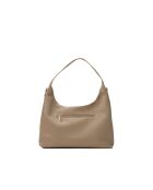 Sac porte épaule en cuir Aliz taupe - 43x25x10cm
