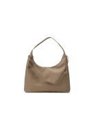Sac porte épaule en cuir Aliz taupe - 43x25x10cm