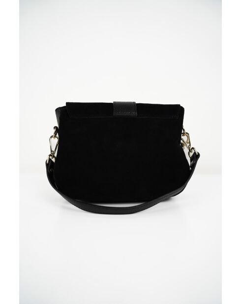 Sac à bandoulière en cuir Noche noir - 25x21x7cm
