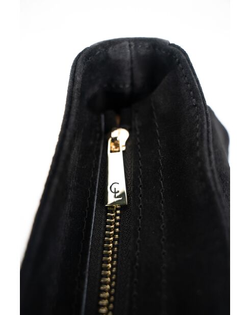 Sac à bandoulière en cuir Noche noir - 25x21x7cm