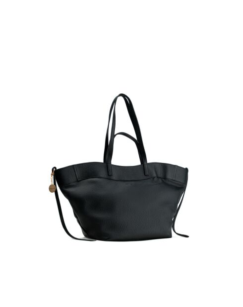 Sac porte épaule en cuir Nyla black - 55x30x17cm