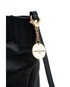 Sac porte épaule en cuir Nyla black - 55x30x17cm